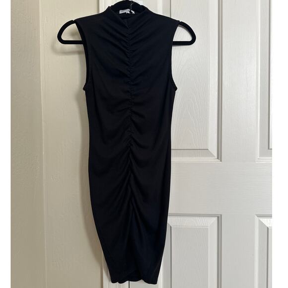 NWT Michael Stars Stitch Fix Ruched Ribbed Tank Dress Small Bodycon - Picture 1 of 6